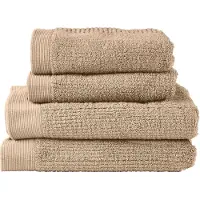 Zone Denmark Classic handdoekset 4 delen camel