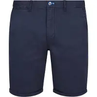 NZA Bermuda donkerblauw katoen met omslag