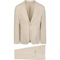 Suitable Washed Linen Suit Ecru | Off-White | Maat 56