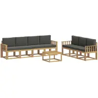 vidaXL Buiten bank set 7 st