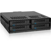 Icy Dock MB324SP-1B 4x 2.5 Sata/SAS in 1x5 25 bay mobile rack screwless trays bl