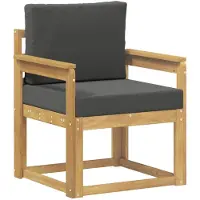 vidaXL Buitensofa Polyester Wit en Anthraciet