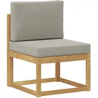 vidaXL Buiten bank set Wit en Lichtgrijs 59 x 63 x 73 cm