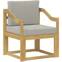 vidaXL 2 Stuk Buiten bank set Polyester Wit en lichtgrijs