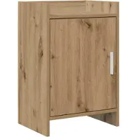 vidaXL Nachttafels Artisanaal eiken 40 x 30 x 60 cm Bewerkt hout