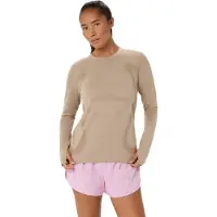Asics Functioneel shirt 'ROAD' camel / beige gemêleerd
