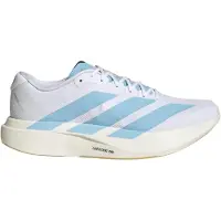 Adidas Adizero Evo SL Woven Hardloopschoenen Wit Lichtblauw Goud