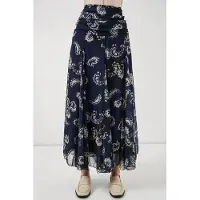 Big Dart Hoge Taille Paisley Maxi Rok