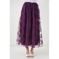 Big Dart Bloemen Hoge Taille Maxi Rok