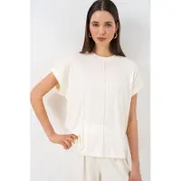 Big Dart Ontspannen Pasvorm Crew Neck Blouse