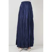 Big Dart Getextureerde Maxi Rok met Elastische Taille