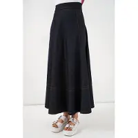 Bigdart Hoge Taille Denim A-Lijn Maxi Rok met Zakken