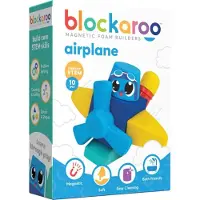 Djeco magnetische foam blokken vliegtuig box, 10dlg.
