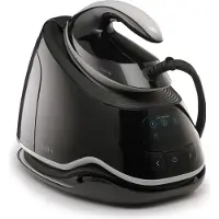 Viola Voilà F8.0 stoomstrijkstation, 400 gram stoom per minuut, 8 bar, anti-kalk systeem, keramische strijkzool, 2350 watt, 1,5 liter tank, zwart