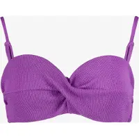 Osaga voorgevormde dames bikinitop met structuur paars maat XXL