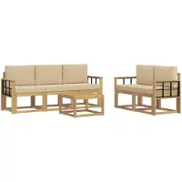 vidaXL Buiten bank set 6 st