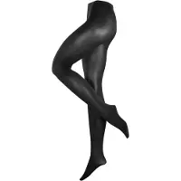 Esprit Cotton eenkleurig katoen panty dames zwart - maat 38-40