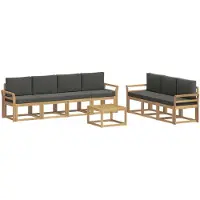 vidaXL Buiten bank set 7 st