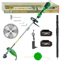 Procraft ATA-40 accu-bosmaaier 20 V 420 mm borstelloos + 2x accu 4,0 Ah + oplader