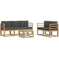 vidaXL Buiten bank set 6 st