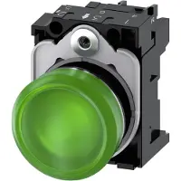 Siemens 3SU1152-6AA40-1AA0 Verlichte melder Hoogglans Groen 24 V/AC, 24 V/DC 1 stuk(s)