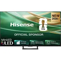 Hisense 50E8S SmartTV - 50 inch - 4K Hi-QLED MiniLED - 2026 - 1300 nits - Native 144Hz Game Mode - Built-in Subwoofer - Hi-View AI Engine - Hi-QLED Colour - Dolby Vision Atmos