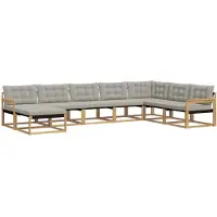 vidaXL Buiten bank set 8 st Massief Acacia Hout
