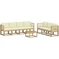 vidaXL Buiten bank set 7 st
