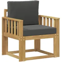 vidaXL Buitensofa Polyester Wit en Anthraciet