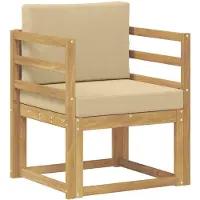 vidaXL Buitensofa Polyester Wit En Beige