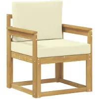 vidaXL Buitensofa Polyester Wit en Crème