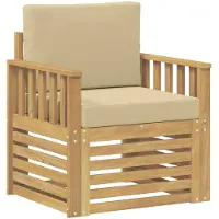 vidaXL 2 Stuk Buiten bank set Polyester Wit En Beige