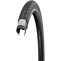 Schwalbe Buitenband Delta Cruiser Plus PunctureGuard 26 x 1 3/8 / 37-590 mm - zwart met reflectie