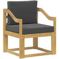 vidaXL Buitensofa Polyester Wit en Anthraciet