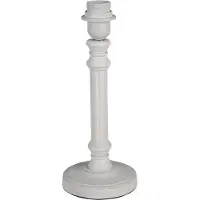 Clayre & Eef Witte Lampenvoet Ø 12*31 cm E27/max 1*40W 6LMP743