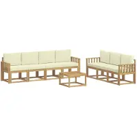 vidaXL Buiten bank set 7 st