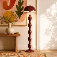 LumenXL Design vloerlamp Mura burgundy (donkerrood) van metaal