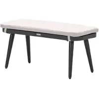 Garden Impressions Allasio sportbank carbon black met zand kussen - |