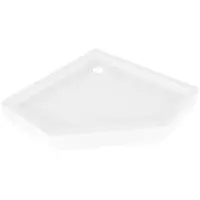 Mexen Flow+ vijfhoekige douchebak 90 x 90 , witte glans - 46P109090H