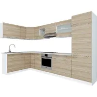 VCM 13-delige hoekkeuken Hoekkeuken Keukenblok Complete keuken 328 x 178 cm Esilo 13-delige hoekkeuken Hoekkeuken Keukenblok Complete keuken 328 x 178 cm Esilo