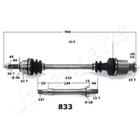 Japanparts GI-833 Aandrijfas