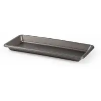 PlasticForte Plantenbak water onder opvangschaal - antraciet - rechthoek - 39 x 18 cm - Bloembakken