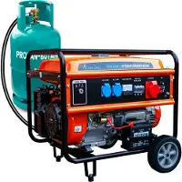 Extralink EX.30370 motorgenerator 5000 W 25 l Benzine Zwart, Oranje