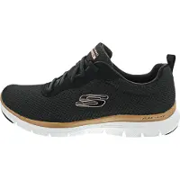 SKECHERS Sneakers laag 'Flex Appeal 4.0' lichtbruin / zwart