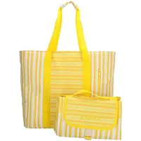 Zebra trends Sally Deluxe Strandtas - met Koelvak - geel