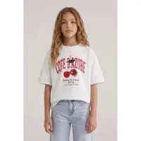 Cars T-shirt wit Meisjes Katoen Ronde hals Printopdruk - maat 116