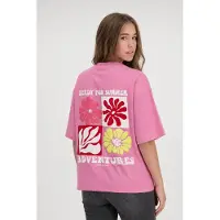 Cars Jeans T-shirt met backprint roze Meisjes Katoen Ronde hals Backprint - maat 116