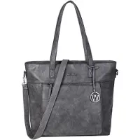 Wimona Evelina Shoulderbag grey schooltas damestas