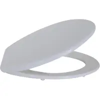 MSV Toiletbril – WC-bril van Polypropyleen met Kunststof Scharnieren – Antislip Noppen – Stabiel en Comfortabel