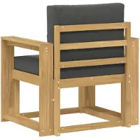 vidaXL 2 Stuk Buiten bank set Polyester Wit en Anthraciet
